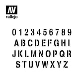 Vallejo Stencils – Stamp Font
